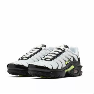 ✨Nike Air Max Plus RF GS ✨White Volt Green Black BV0047-100 Running Retro